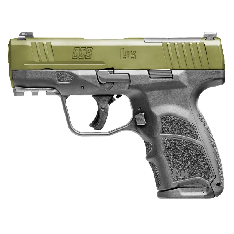 HK CC9 9mm 3.32" 12rd Night Sights Bazooka Green