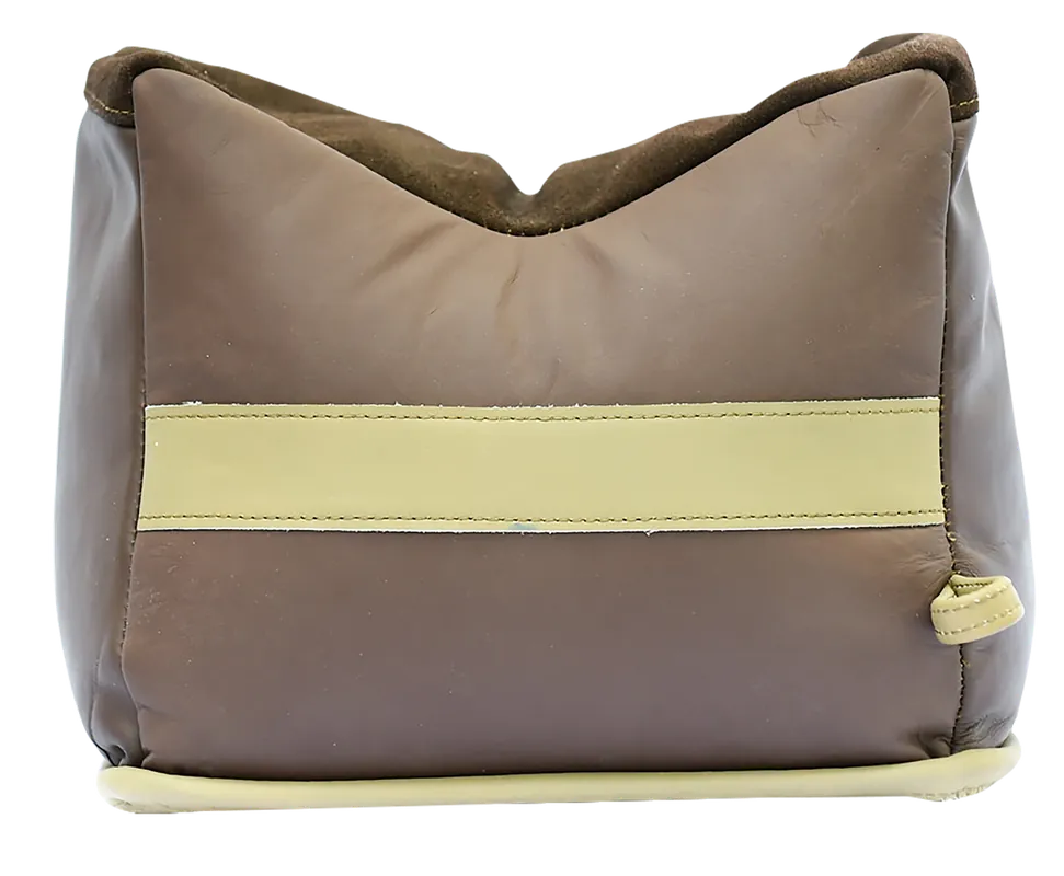 BenchMaster BMALBBKE Large Brown Leather Front Bench Bag 24 oz