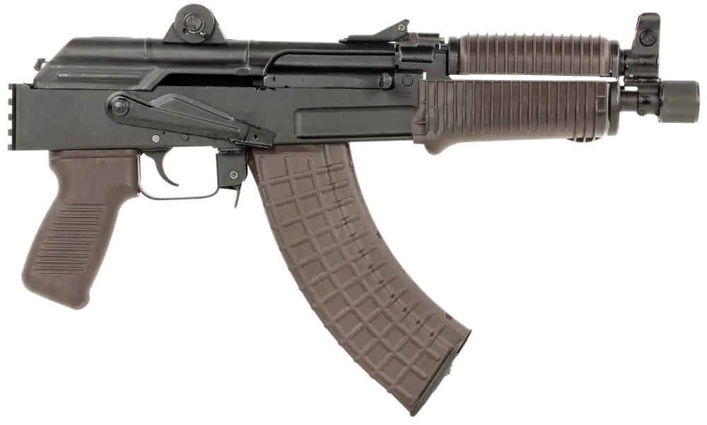 Arsenal SAM7K-56P 7.62x39mm 30rd Pistol with Plum Furniture and Picatinny Rail