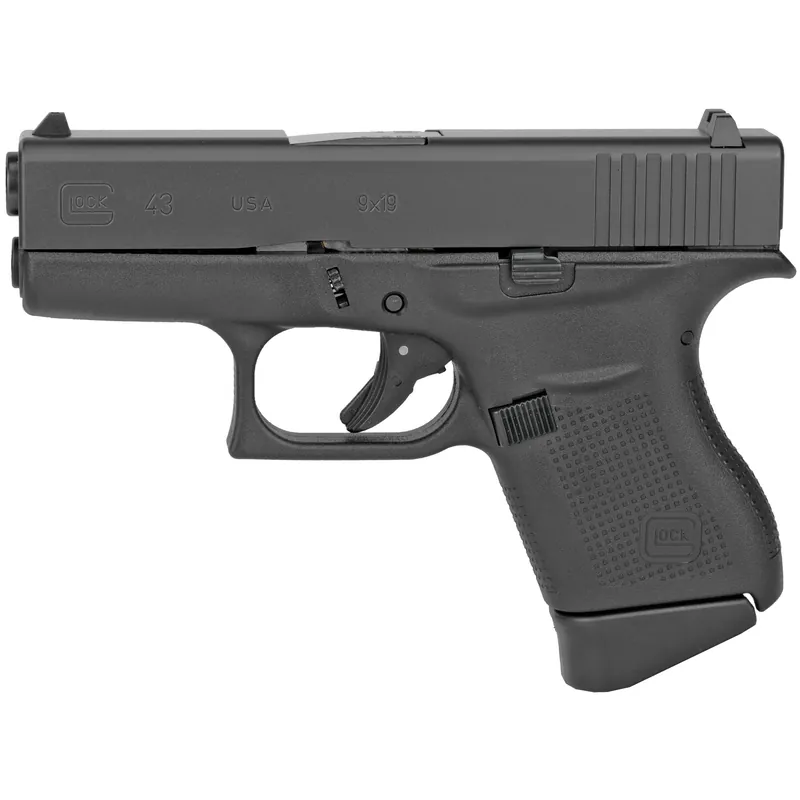 GLOCK 43 9mm Black 6-Round Pistol