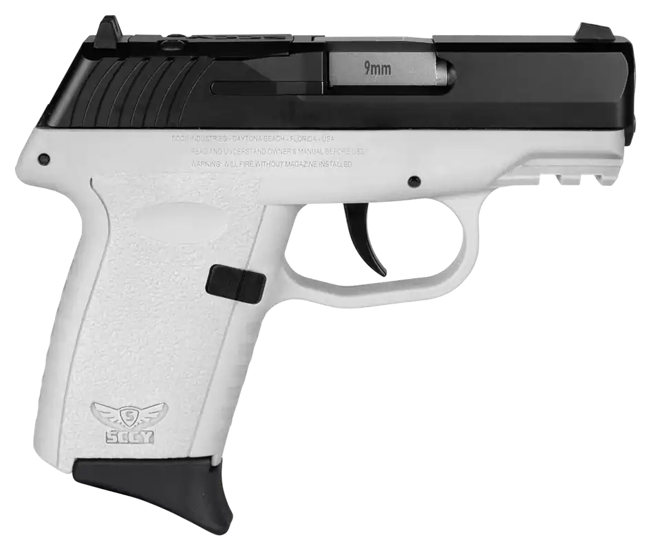 SCCY CPX-2 Gen3 9mm Pistol with Red Dot and White Polymer Grip