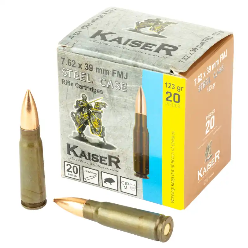 Century Arms Kaiser 7.62x39 123gr FMJ 20rd Box