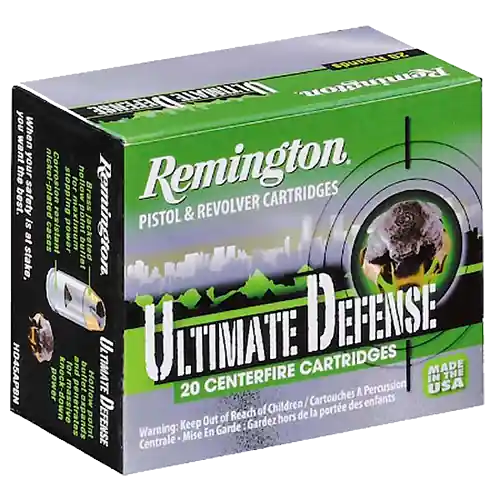 Remington Ultimate Defense 40S&W 180gr JHP Ammo - 20/Box