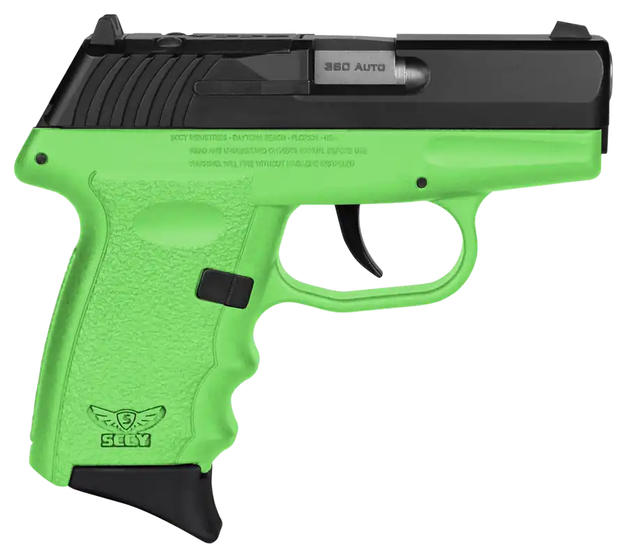 SCCY CPX-3 RD 380 ACP Pistol - Lime Green, 10+1 Capacity, 2.96" Barrel