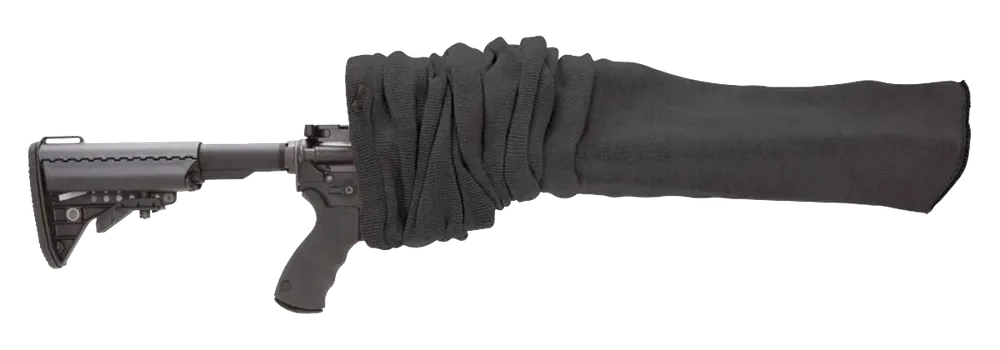 Silicone-Treated Tactical Rifle Gun Sock for Firearms Up to 55" with Cinch Closure