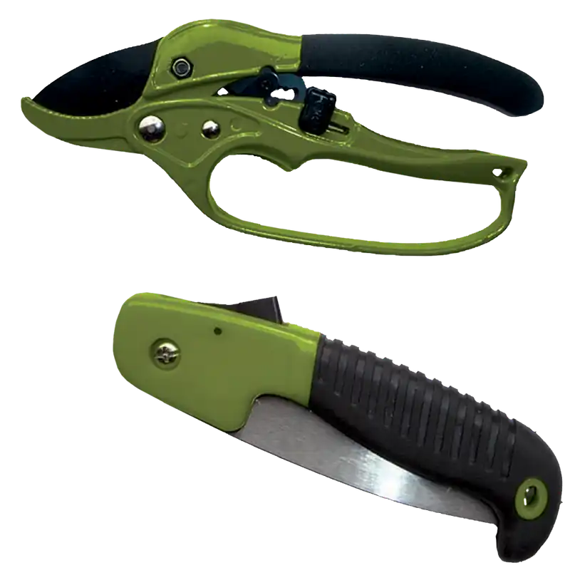 HME HCP2 Hunter's Combo Pack: 7" Folding Saw & Shears - Black