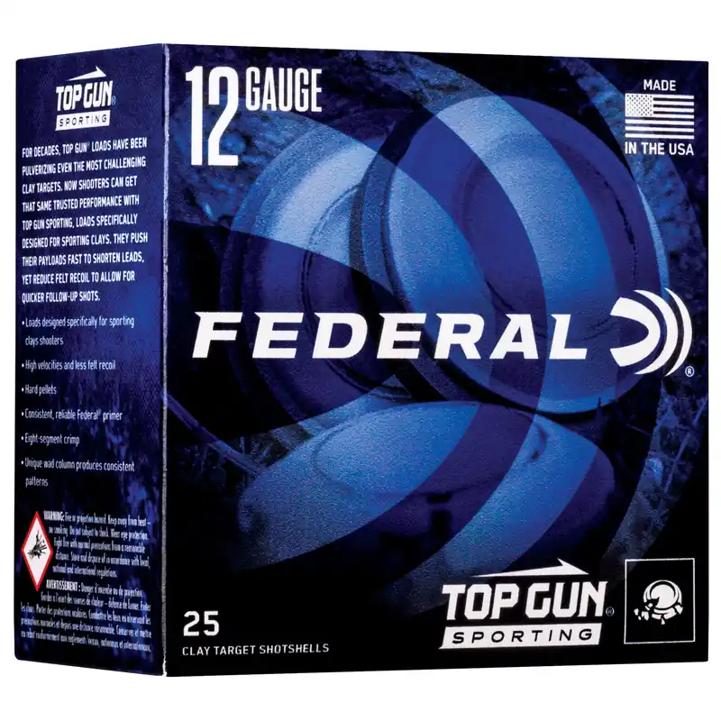 Federal Top Gun 12 Gauge 2.75" #8 Shot 1 oz - Box of 25