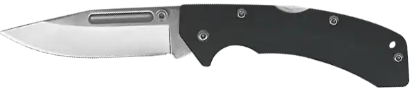 AccuSharp 711C Lockback Folding Knife with 3" Stainless Steel Blade and Black FRN Handle