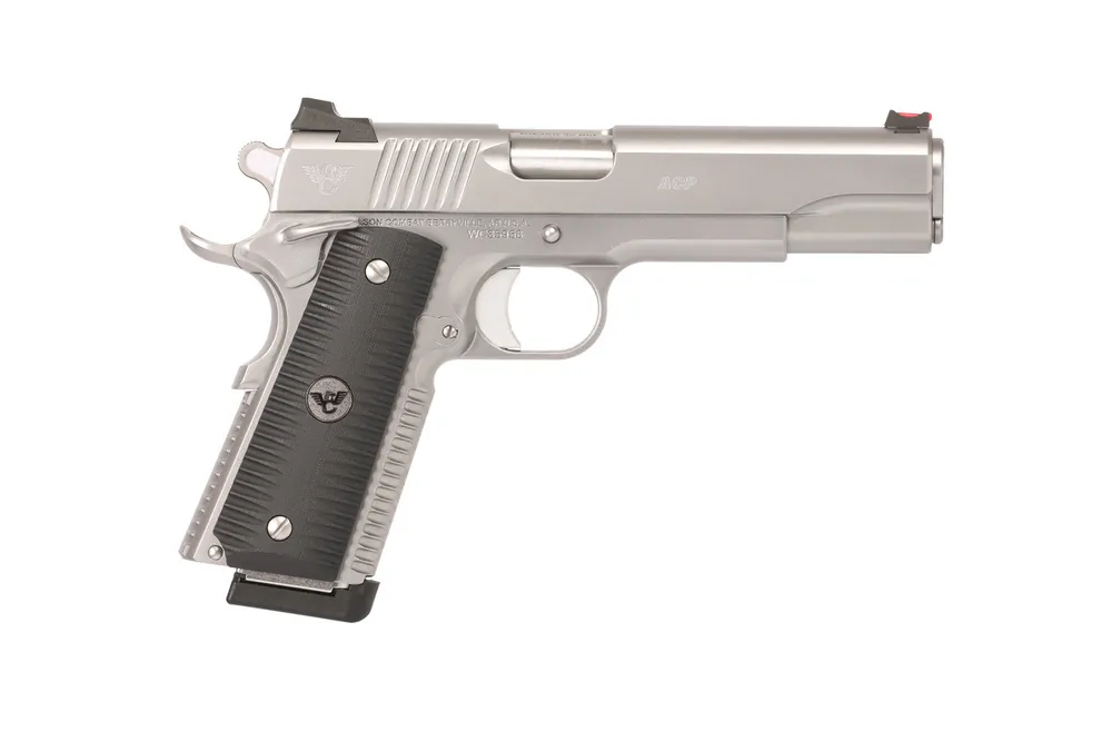 ACP 45ACP 5-Inch 8+1 Stainless Steel Ambidextrous