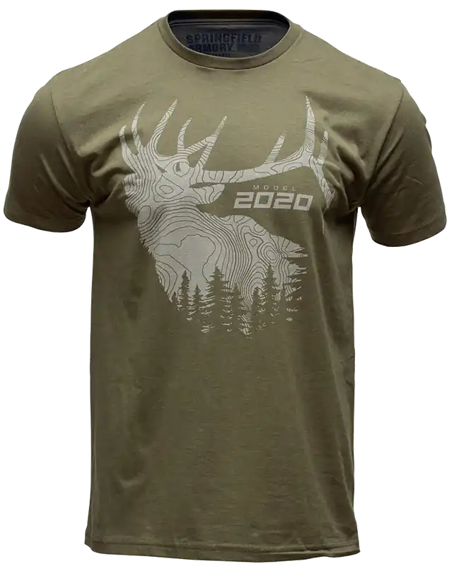 Springfield Armory Men's Military Green Short Sleeve Shirt - Small