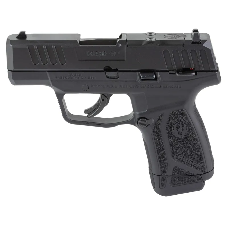 Ruger Max-9 9mm 3.2" Black 12 Round with Safety