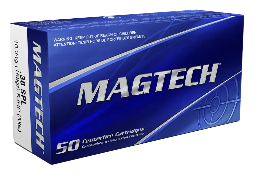 Magtech 38E 38 Special 158gr SJHP Ammo - 50 Rounds/Box, 20 Boxes/Case