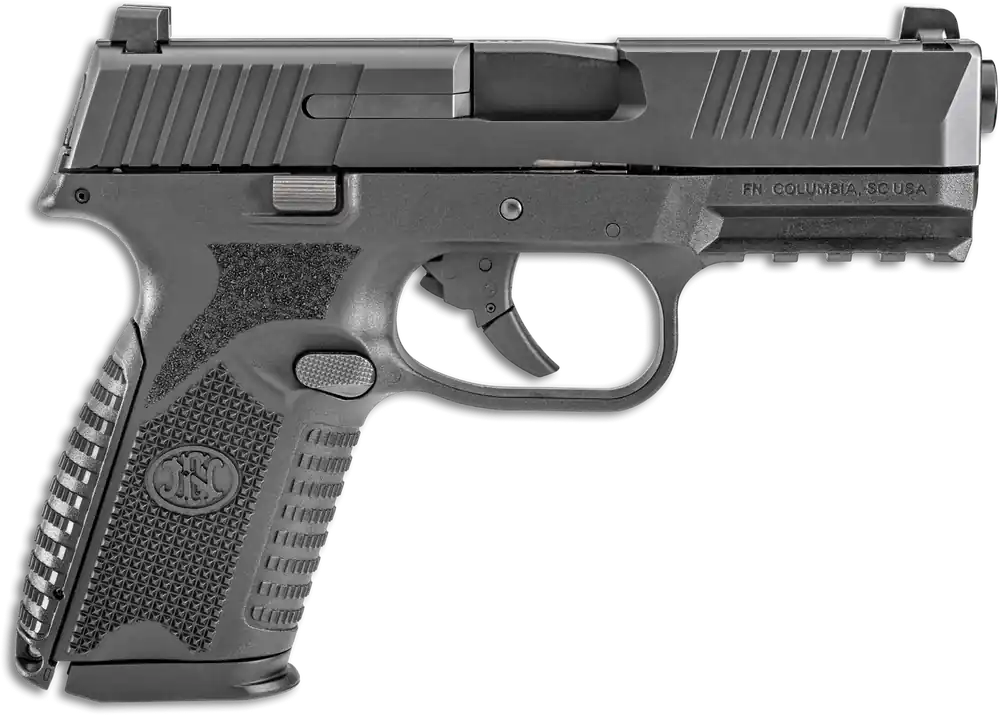 FN 66100464 509 Midsize 9mm Luger Pistol, 4" Barrel, 10+1 Capacity, Matte Black Finish, No Manual Safety