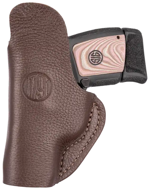 1791 Gunleather Fair Chase IWB Holster for Ruger LCP 380/S&W Bodyguard - Left Handed, Brown Deer Hide Leather