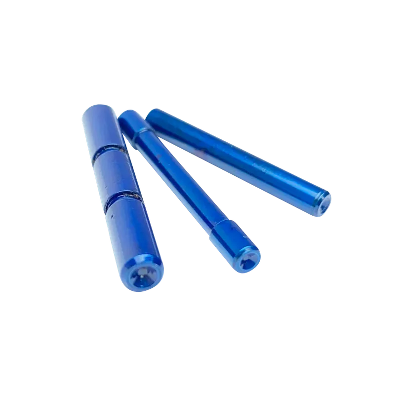 Cross Armory 3-Pin Set for Glock Gen1-3, Dimpled Blue Steel
