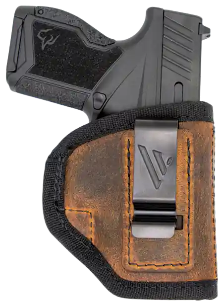 Versacarry RA2112 Ranger IWB Size 02 Brown Leather Holster with Belt Clip