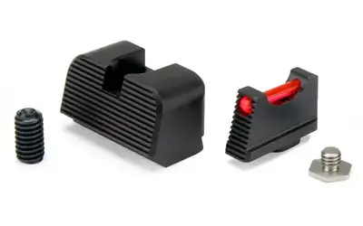 Zaffiri Glock Suppressor Height Fiber Optic Sights Black