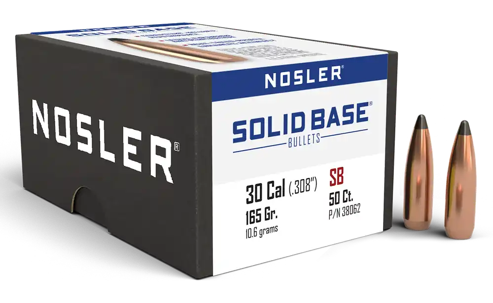 Nosler 30 Cal 165gr Soft Point Bullets 50ct