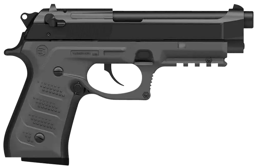 Gray Polymer Picatinny Grip & Rail System for Beretta 92 & M9 Models