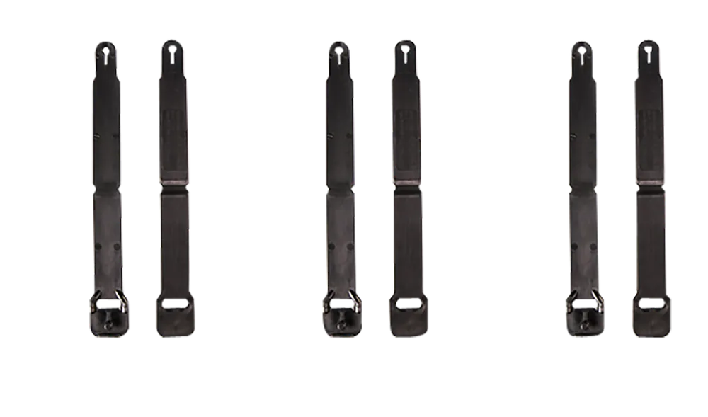 High Speed Gear MOLLE Clips, Short Black, 12 Pack