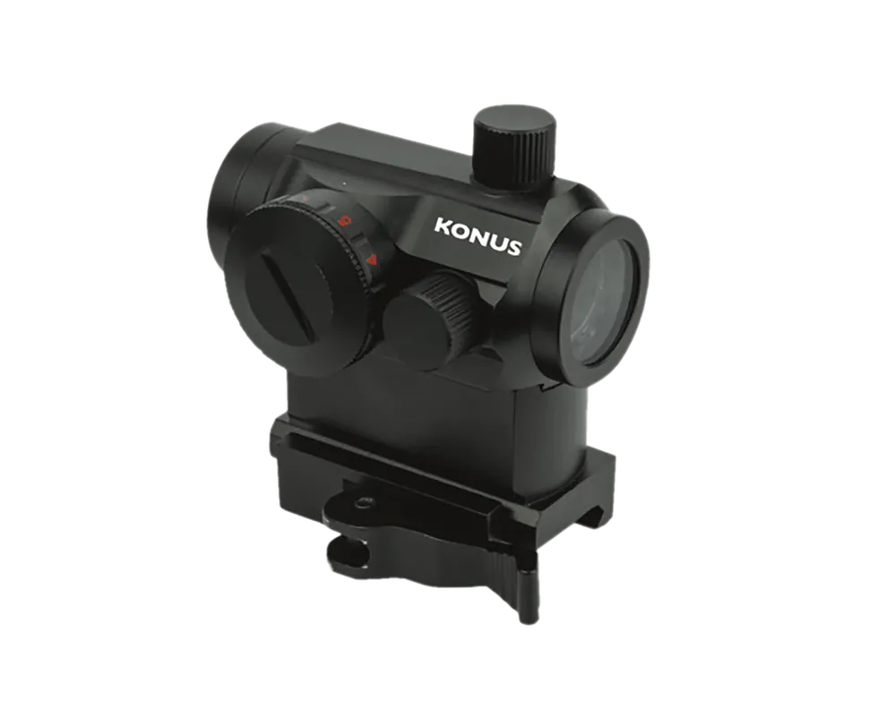 Konus Pro Nuclear 1x22mm Red/Green Dot Sight - Matte Black 3 MOA Reticle
