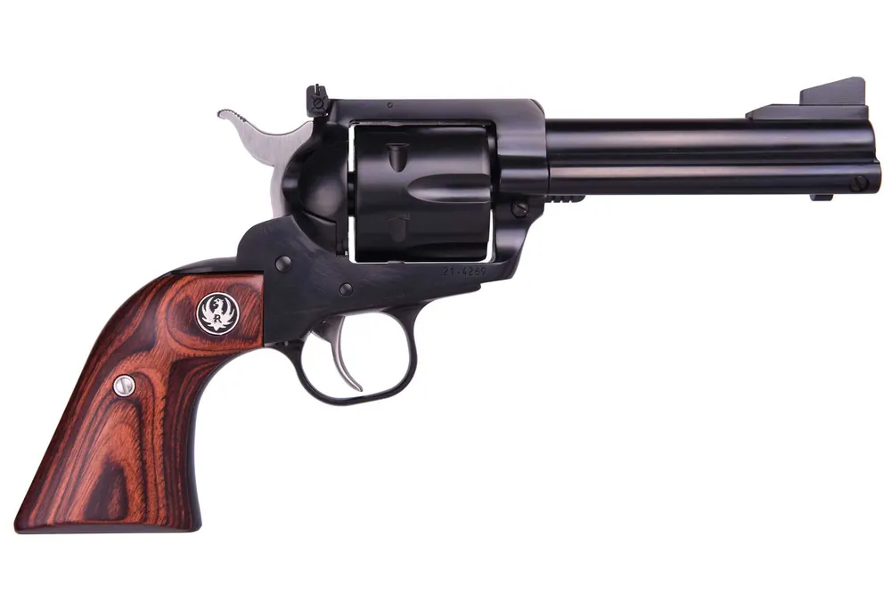 Flattop 357/9mm Revolver with 4-5/8" Barrel - Black/Wood Finish