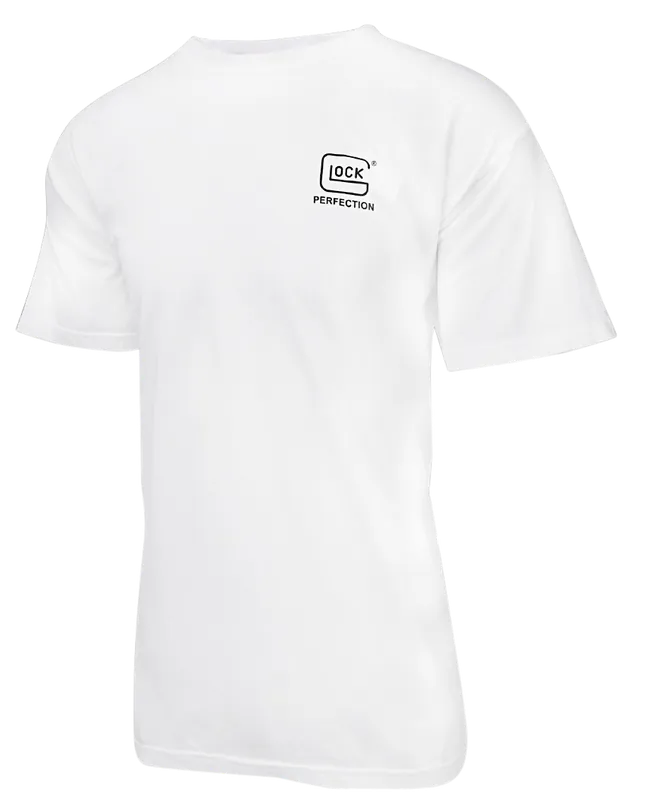 Glock AA75106 White Cotton Short Sleeve T-Shirt - Small