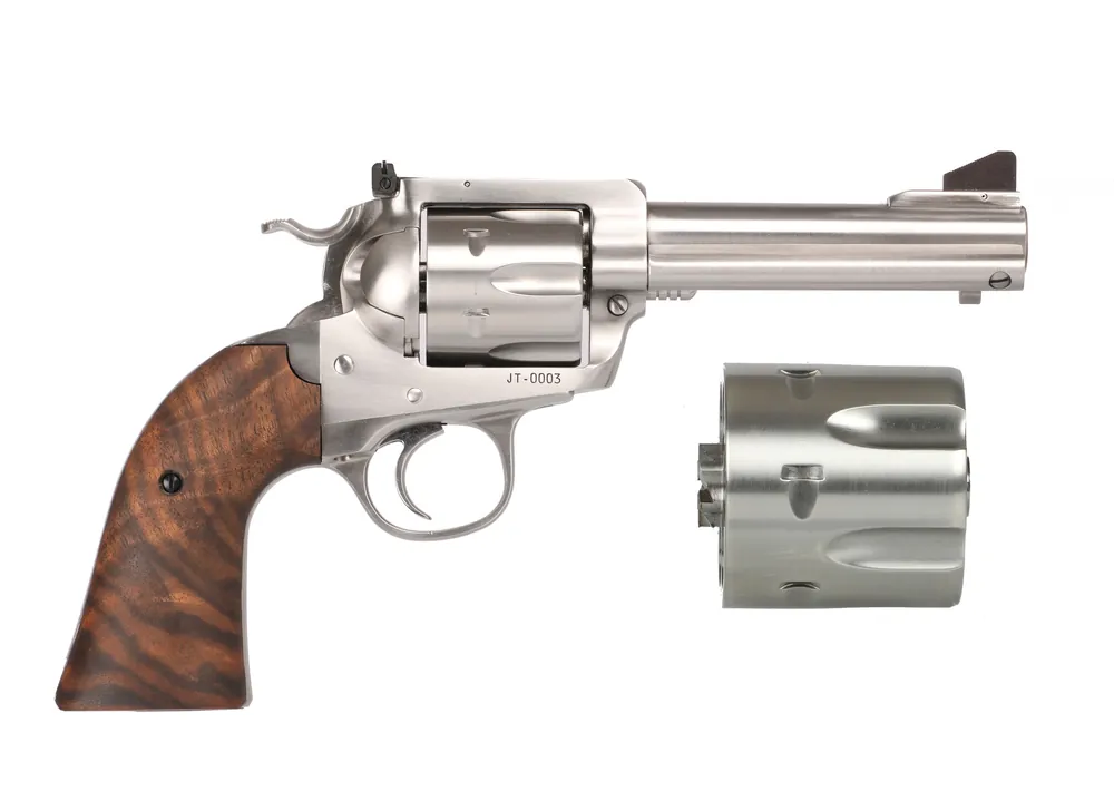 BISLEY Flattop .45 Revolver 4-5/8" Stainless Steel/Wood
