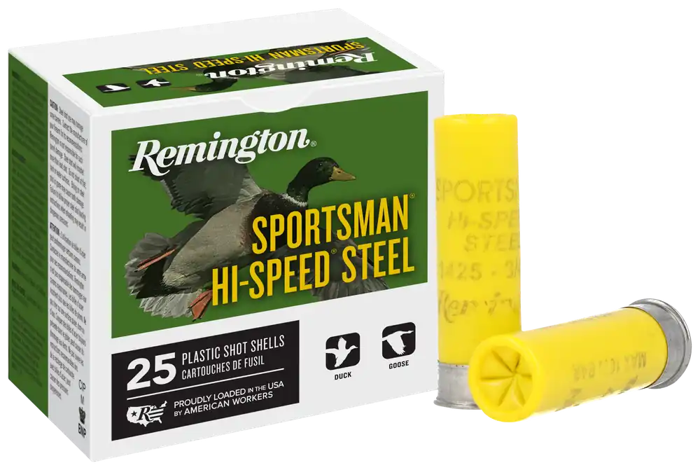Remington Sportsman Hi-Speed Steel 20 Gauge Shotgun Shells - 25 Rounds per Box