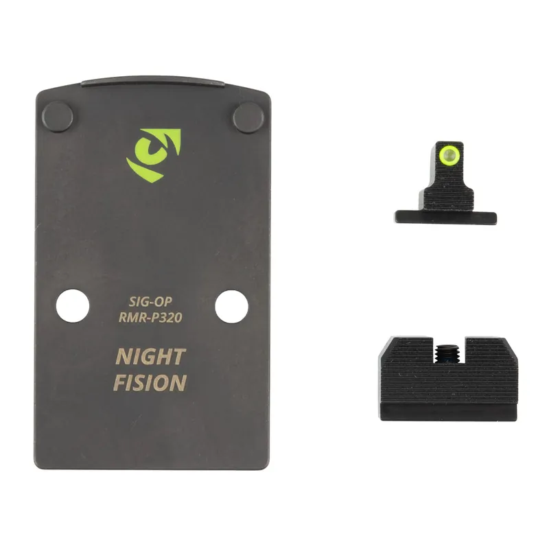 Night Fision P320 Optic Plate + BUIS RMR/507C
