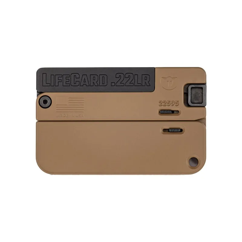 LIFECARD POLY 22LR Black/Brown Compact Firearm