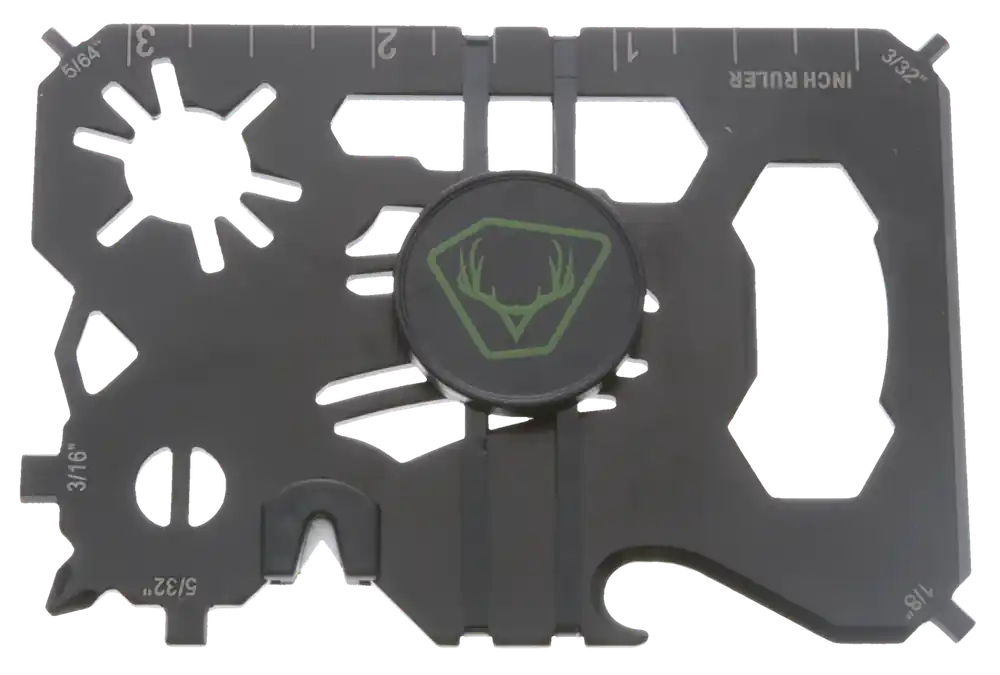 20-In-1 Black Metal Wallet Multi-Tool by HME HMEWMT