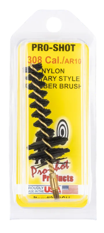 Pro-Shot Military Style .308/7.62mm Chamber Brush with Nylon Bristles and Brass Core