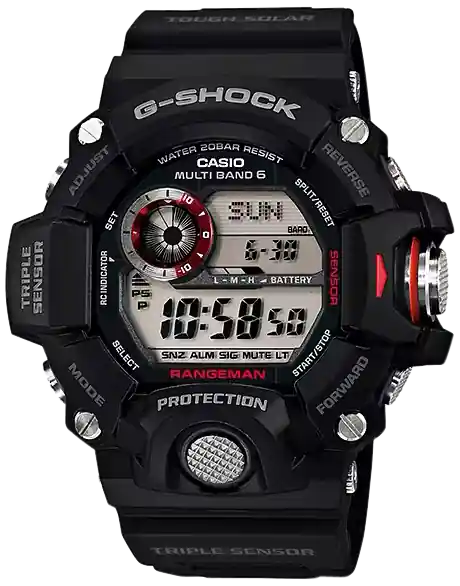 G-Shock Tactical Rangeman GW94001: Black Digital Compass Watch (145-215mm)