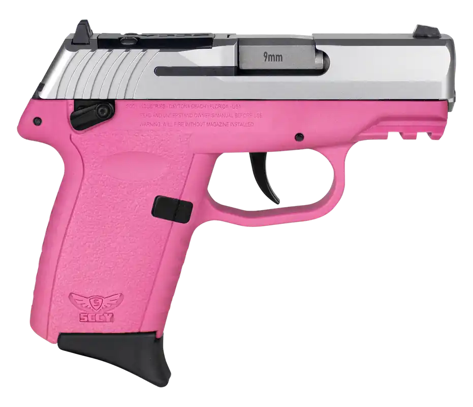 SCCY CPX-1 Gen3 9mm Pistol, Pink Polymer, 10+1 Capacity, Serrated SS Slide