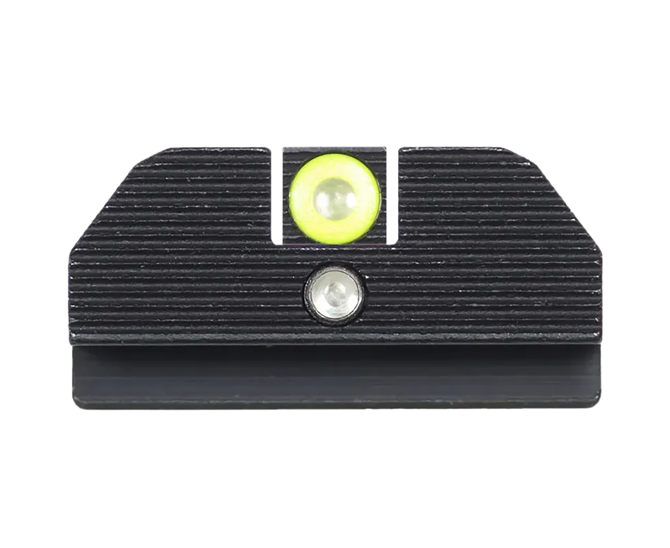 Night Fision Accur8 Tritium Sights for Glock 17/19 - Green/Yellow Front, Green/Black Rear