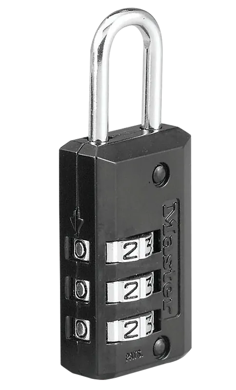 Master Lock 646D Black Steel Combination Lock with Code Access