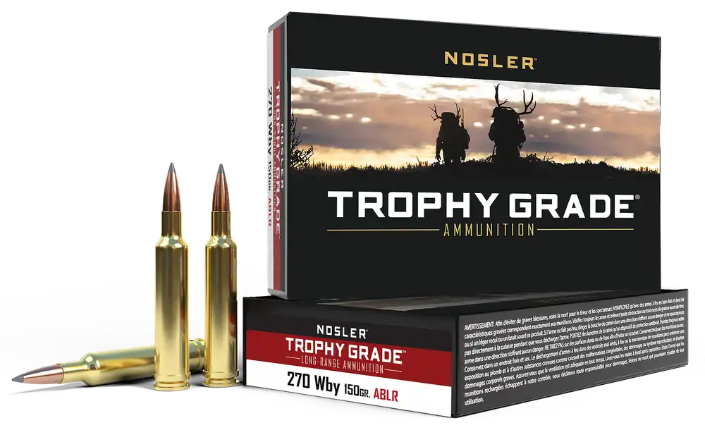 Nosler Trophy Grade Long-Range 270WthbyMag 150gr AccuBond 20/Box
