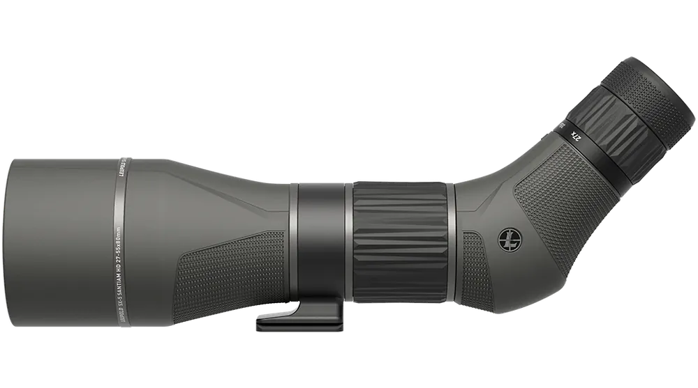 Leupold SX-5 Santiam HD 27-55x80mm Angled Spotting Scope - Shadow Gray Armor Coated