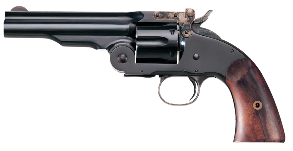 Taylors & Company Schofield 45 Colt Revolver, 5" Barrel, Blued Finish, Walnut Grip