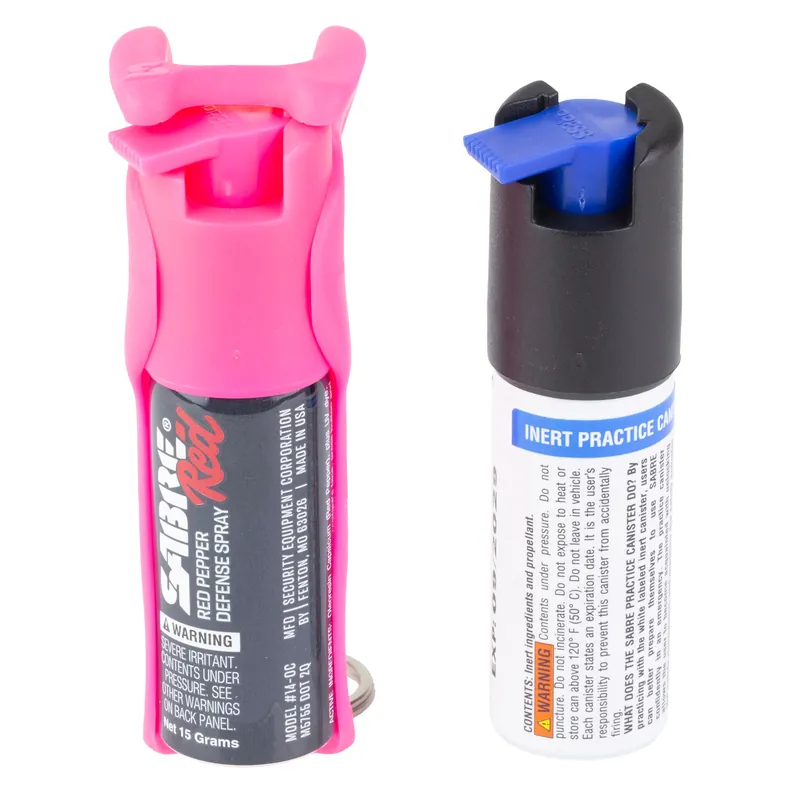Sabre Quick Grip Pepper Spray, Pink, .54oz Aerosol Can