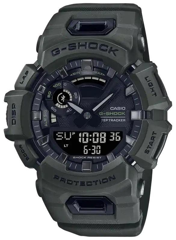 G-Shock Tactical Black Stainless Steel Bezel GBA900UU3A Distribution 145-215mm