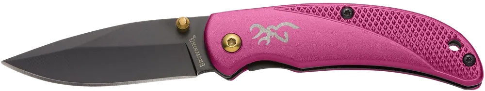 Browning Prism 3 EDC Folding Knife with Black Oxide Blade and Plum Handle