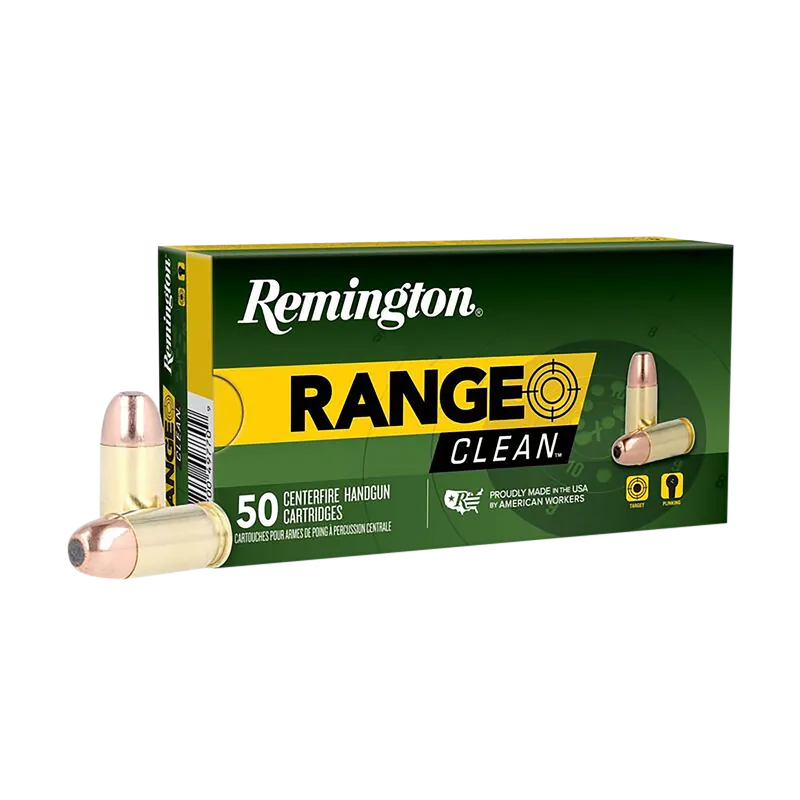 Remington Range Clean 45ACP 230gr Flat Nose Ammo - 50 Rounds