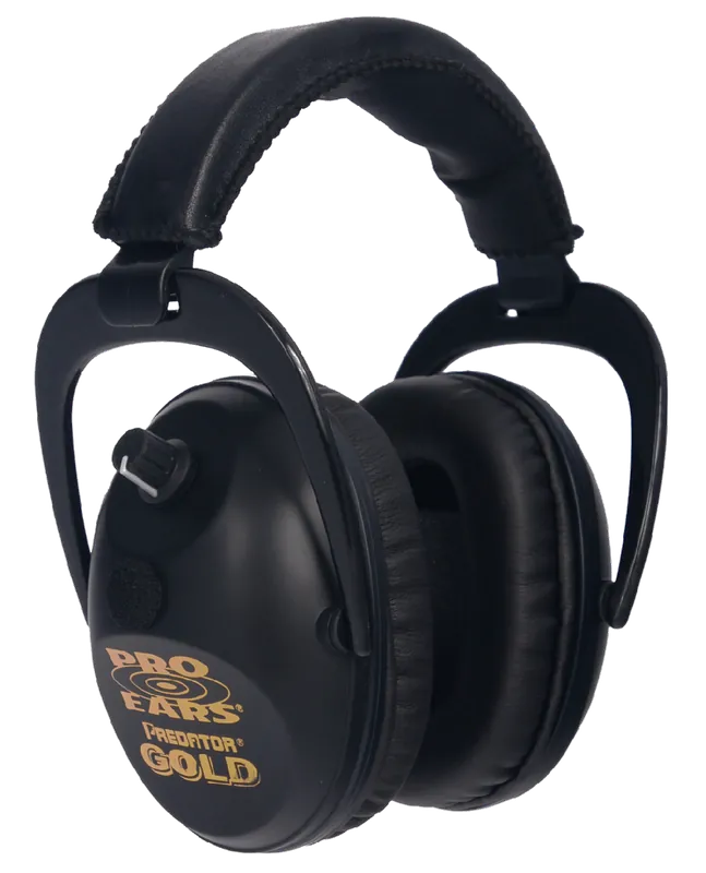 Pro Ears Predator Gold Electronic Ear Muffs 26 dB Black/Gold 1 Pair