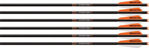 22" Half Moon 6-Pack Easton Xbow Bolt 9mm Carbon with 3" Vanes