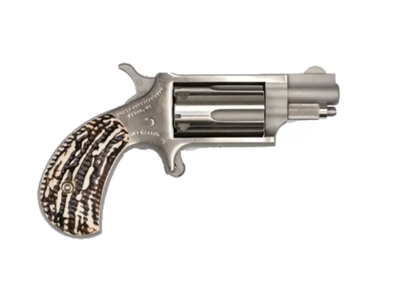 MINI 22MAG Revolver 1-5/8" Stainless Steel with Stag Grips
