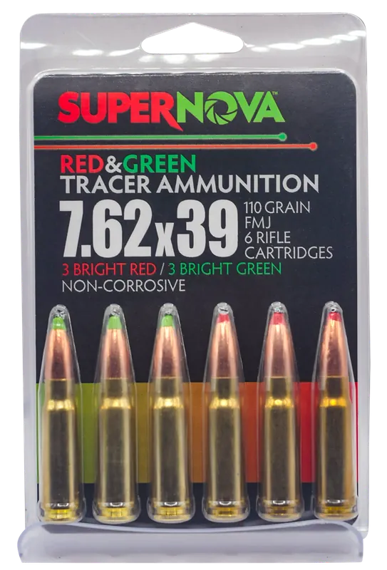 Piney Mountain Supernova 7.62x39 110gr FMJ Green/Red