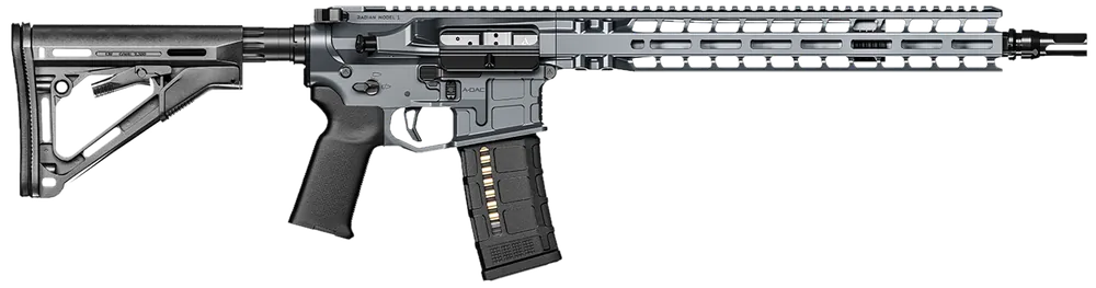 Radian Weapons R0038 Model 1 Carbine: 223 Wylde, 14.5" Barrel, Radian Gray, M-Lok, Magpul, Ambi Controls