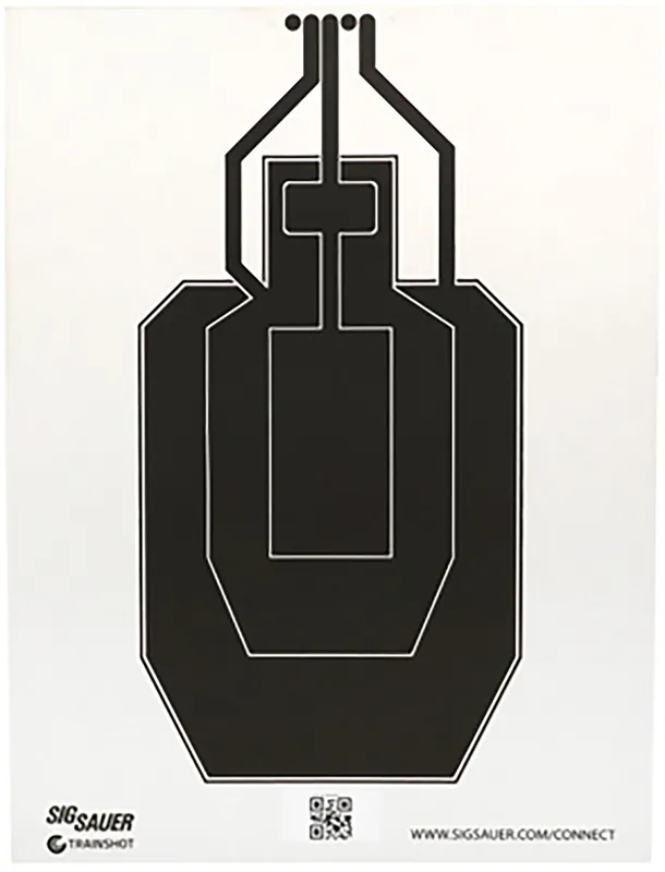 Sig Sauer SCT358 T300 USPSA Replacement Target Black/White